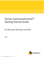 Symantec Veritas CommandCentral 5.1 Getting Started Manual