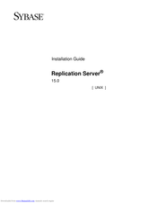 Sybase Replication Server 15 Installation Manual