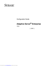 Sybase Adaptive Server Configuration Manual