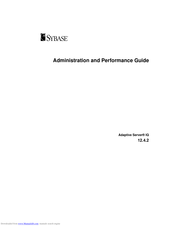 Sybase Adaptive Server IQ 12.4.2 Administration And Performance Manual