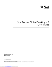 Sun Microsystems Sun Secure Global Desktop 4.5 User Manual
