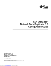 Sun Microsystems Sun StorEdge Network Data Replicator 3.0 Configuration Manual