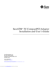 Sun Microsystems SunATM 3U Installation And User Manual