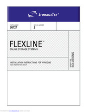 StorageTek Flexline 300 Series Installation Instructions Manual