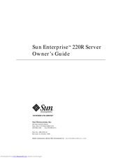 Sun Microsystems Sun Enterprise 220R Owner's Manual