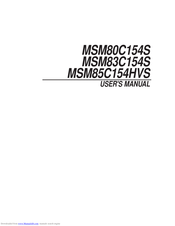 Oki MSM8C154S User Manual