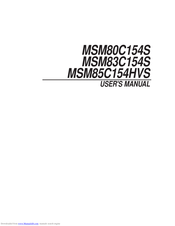 Oki MSM83C154S User Manual
