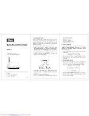 Shiro WR54-01 Quick Installation Manual