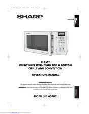 Sharp R-85ST Operation Manual