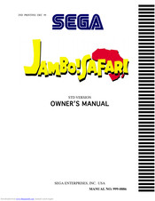 Sega Jambo!Safari Owner's Manual