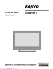 Sanyo CE26LC81-B Instruction Manual
