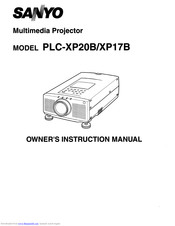 Sanyo PLC-XP20B Owner's Instruction Manual