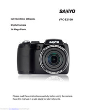 Sanyo VPC-E2100 Instruction Manual