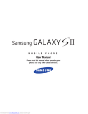 Samsung GALAXY SII User Manual