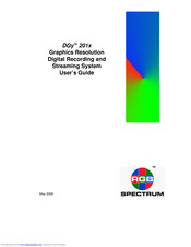 RGB Spectrum DGy 201x User Manual
