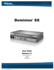 Raritan DOMINION SX - User Manual