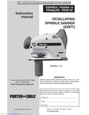 Porter-Cable 121 Instruction Manual
