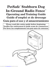 Petsafe In-Ground Fence System Operating And Training Manual