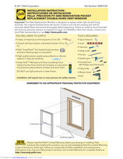 Pella 808F0105 Installation Instructions Manual