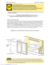 Pella architect series Installation Instructions Manual