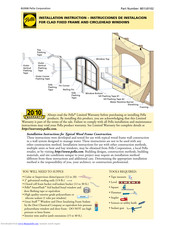 Pella 801U0102 Installation Instructions Manual