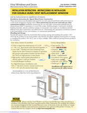 Pella V784840 Installation Instructions Manual