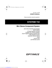 Optimus SYSTEM 734 Owner's Manual