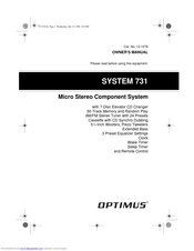 Optimus SYSTEM 731 Owner's Manual