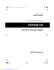 Optimus SYSTEM 739 Owner's Manual