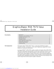 Creative RIVA TNT2 Value Installation Manual