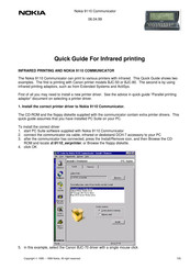 Nokia COMMUNICATOR 9110 Printing Manual