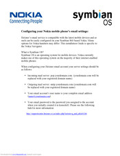 Nokia SYMBIAN S60 Configuration Manual