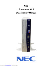 Nec PowerMate ML5 Disassembly Manual