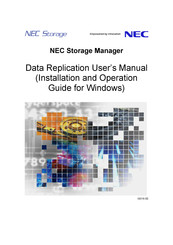 Nec Storage Manager User Manual