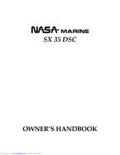 NASA MARINE SX 35 DSC Owner's Handbook Manual
