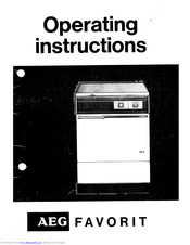 Aeg FAVORIT Operating Instructions Manual