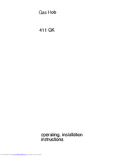 AEG 411 GK Operating And Installation Manual