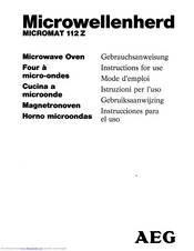 AEG Micromat 112 Z Instructions For Use Manual