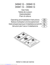 AEG 34942G Operating And Installation Manual