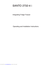 AEG Santo 2732-4 i Operating And Installation Manual