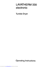 Aeg Lavatherm 330 Electronic Operating Instructions Manual