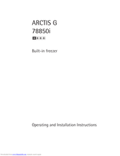 AEG ARCTIS G 78850i Operating And Installation Instructions