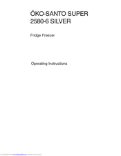 AEG OKO-Santo SUPER 2580-6 SILVER Operating Instructions Manual