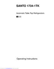 AEG Santo 1734-1TK Operating Instructions Manual