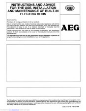 AEG 3208 K D Instructions Manual