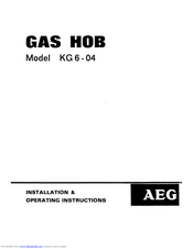 AEG KG 6-04 Installation & Operating Instructions Manual