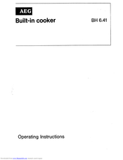 AEG BH 6.41 Operating Instructions Manual