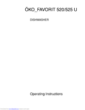AEG OKO Favorit 520 Operating Instructions Manual