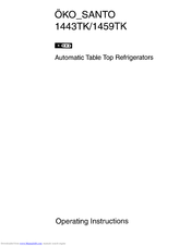 AEG OKO Santo 1459TK Operating Instructions Manual