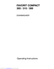 AEG FAVORIT COMPACT 300 Operating Instructions Manual